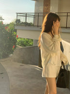 Paper sheer cardigan