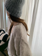 Log brush cardigan