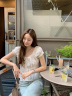 Jane puff blouse