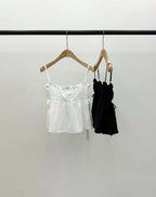 [sale] Ribbon shirring blouse