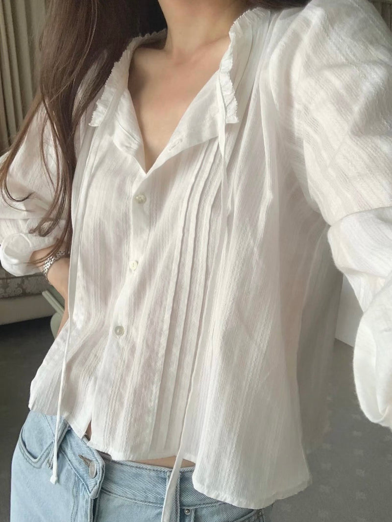 Frill blouse