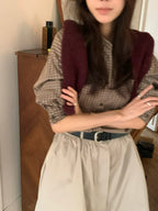 Vomelo check shirt