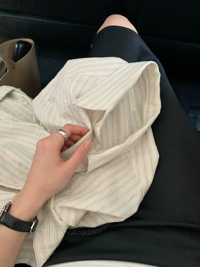 Merci stripe shirt
