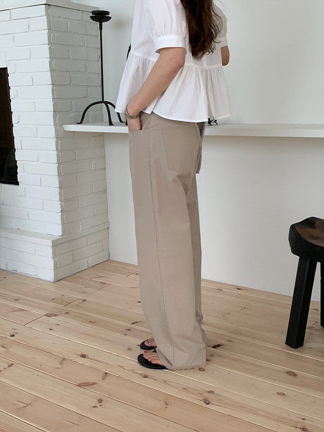 [Instock] Core washing pants (beige/M)