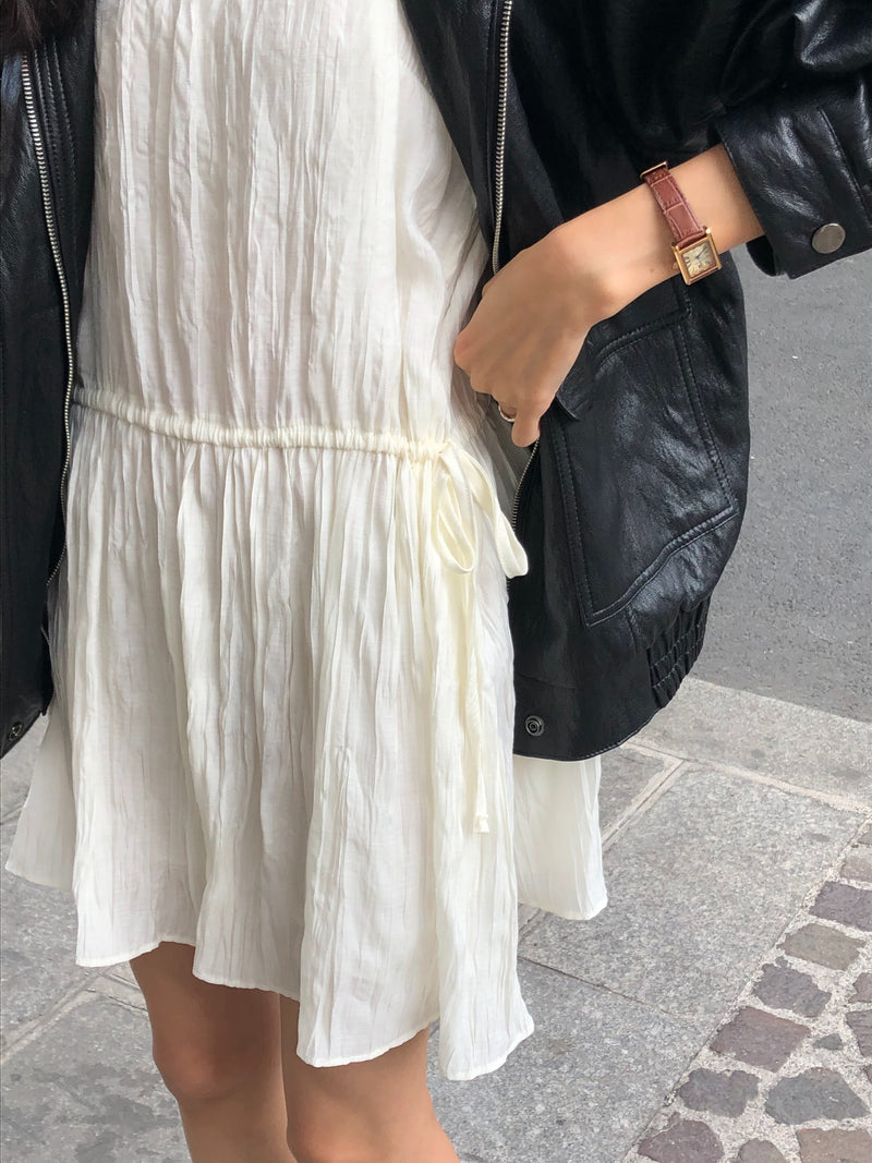 Lon pleats onepiece