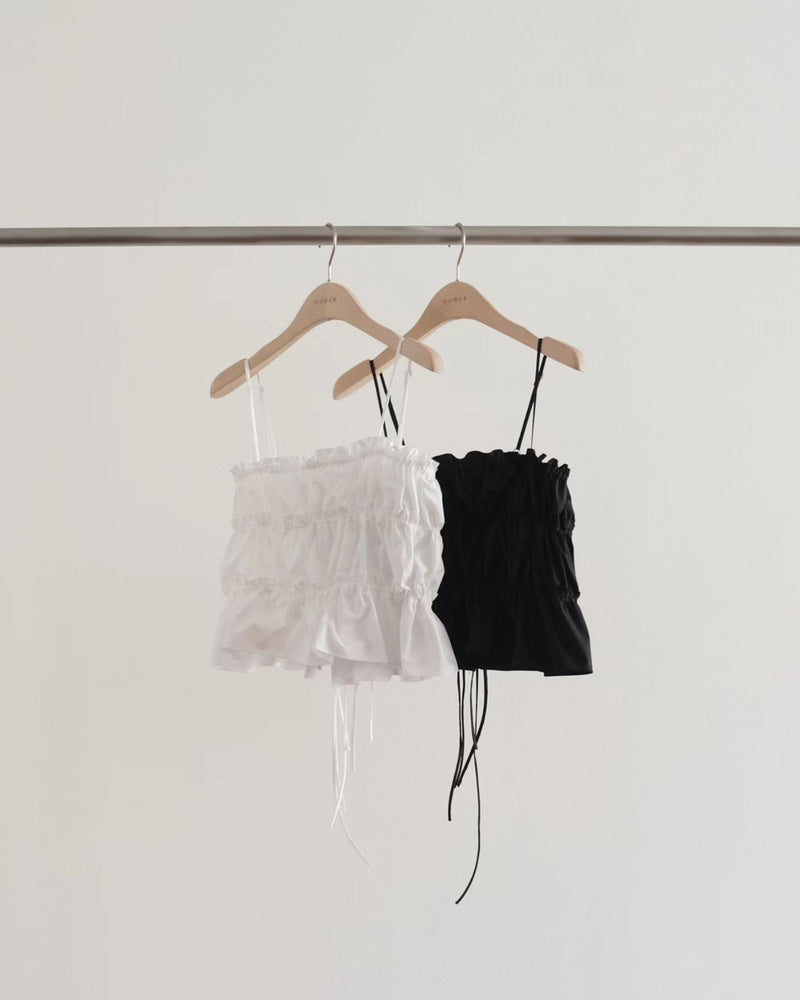 Tiered ribbon blouse