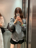 Cash collar knit