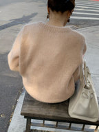 Roan mohair round knit