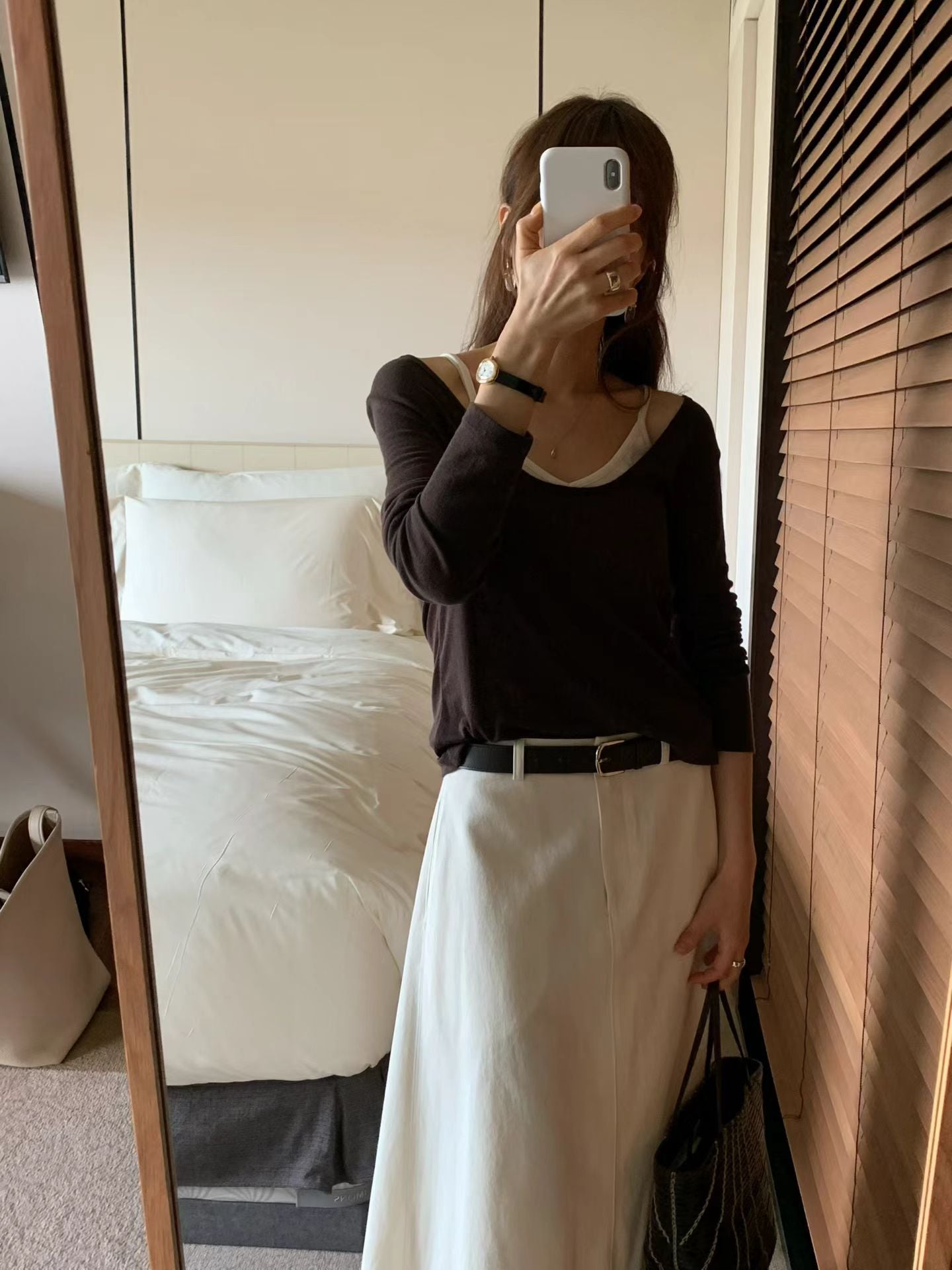 Scoop layered tee