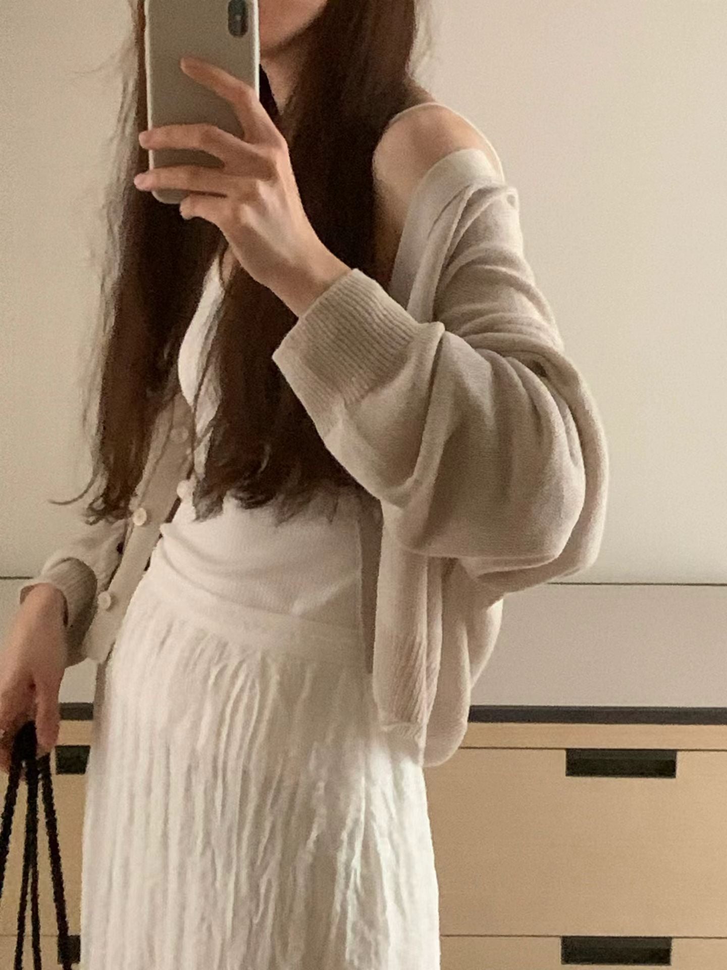 Paper sheer cardigan