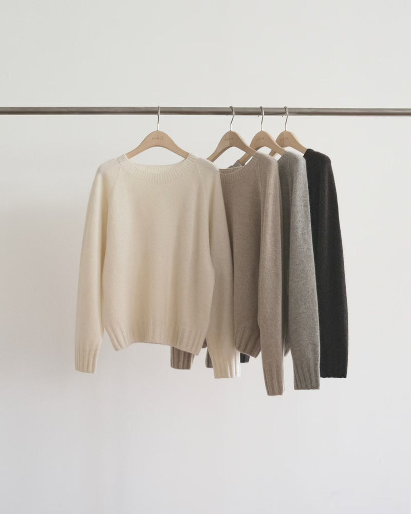 Cashmere basic pullover knit