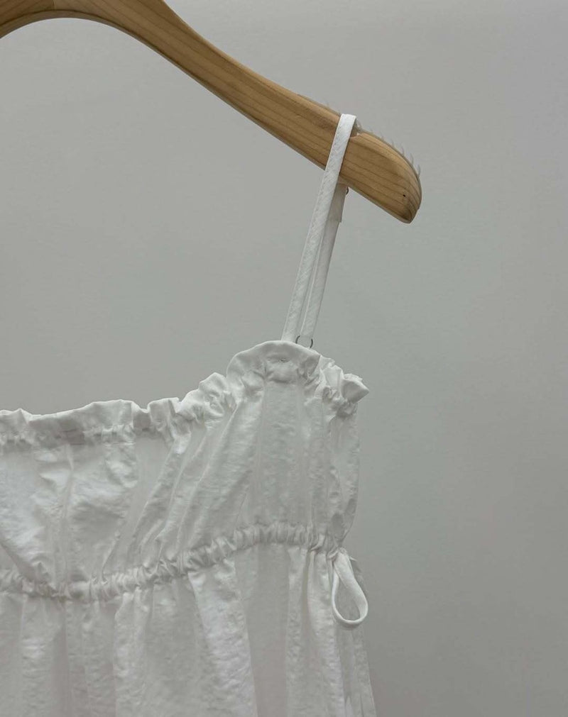 [sale] Ribbon shirring blouse
