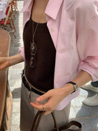 Formal crop shirt