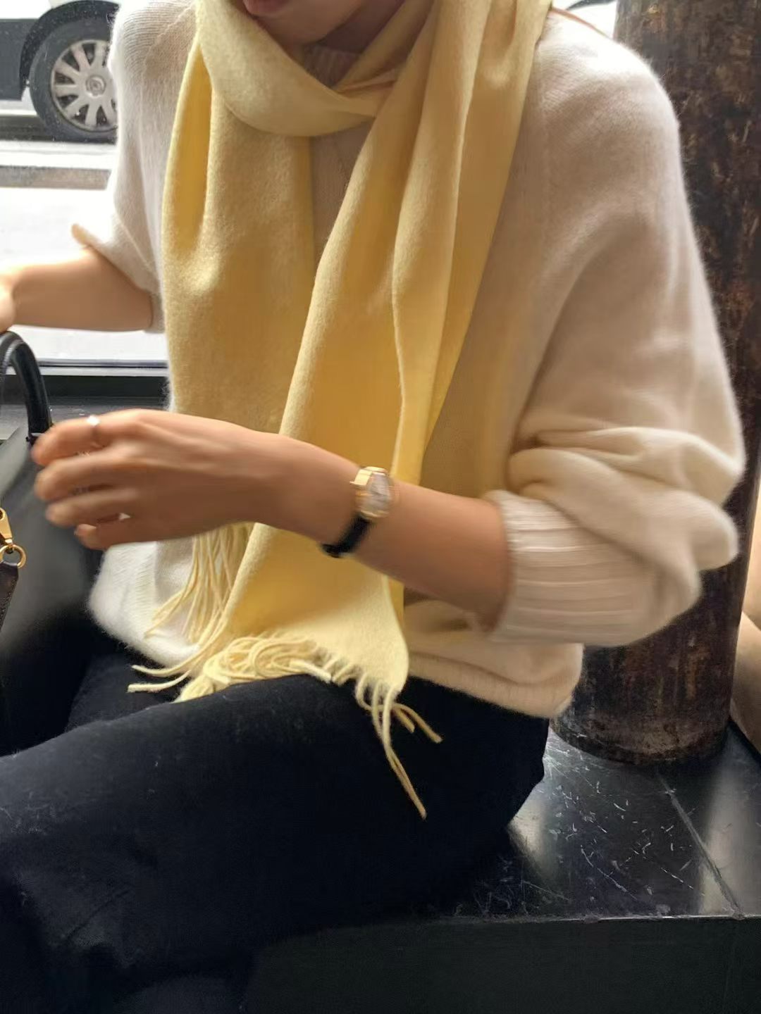 Cashmere basic pullover knit