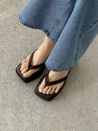 Mood square platform sandal