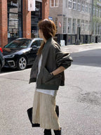 Sepia pleats skirt
