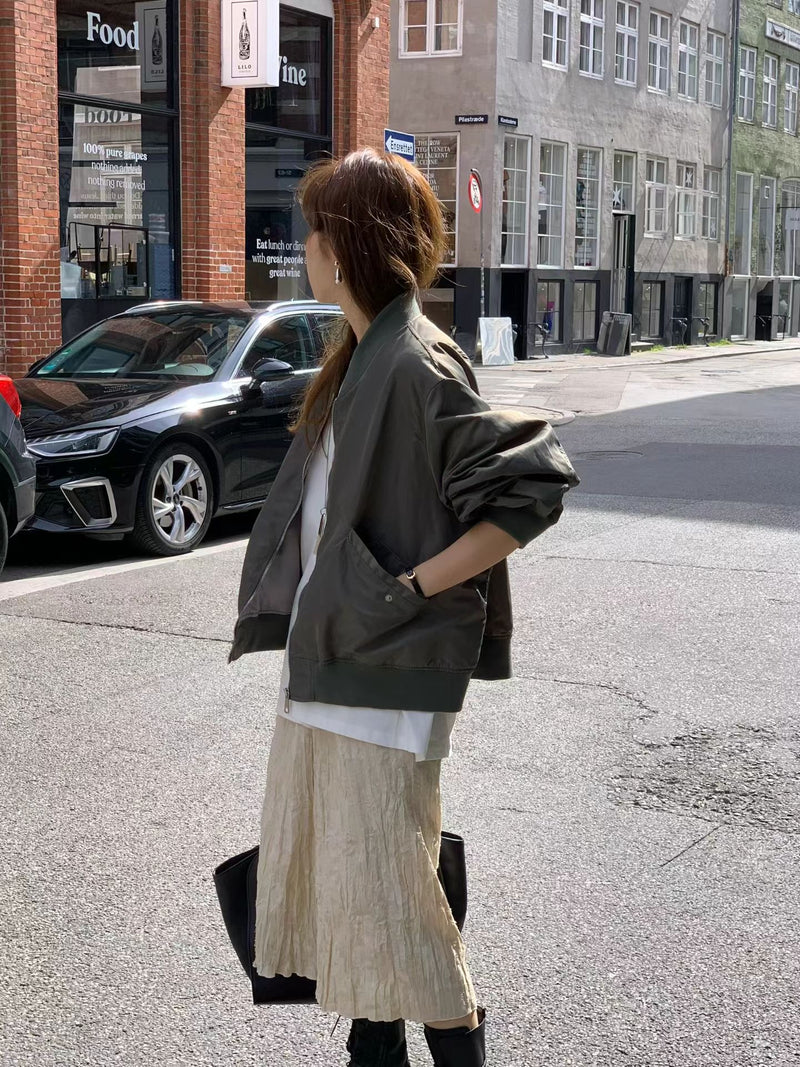 Sepia pleats skirt