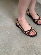 Nuance velvet line sandal