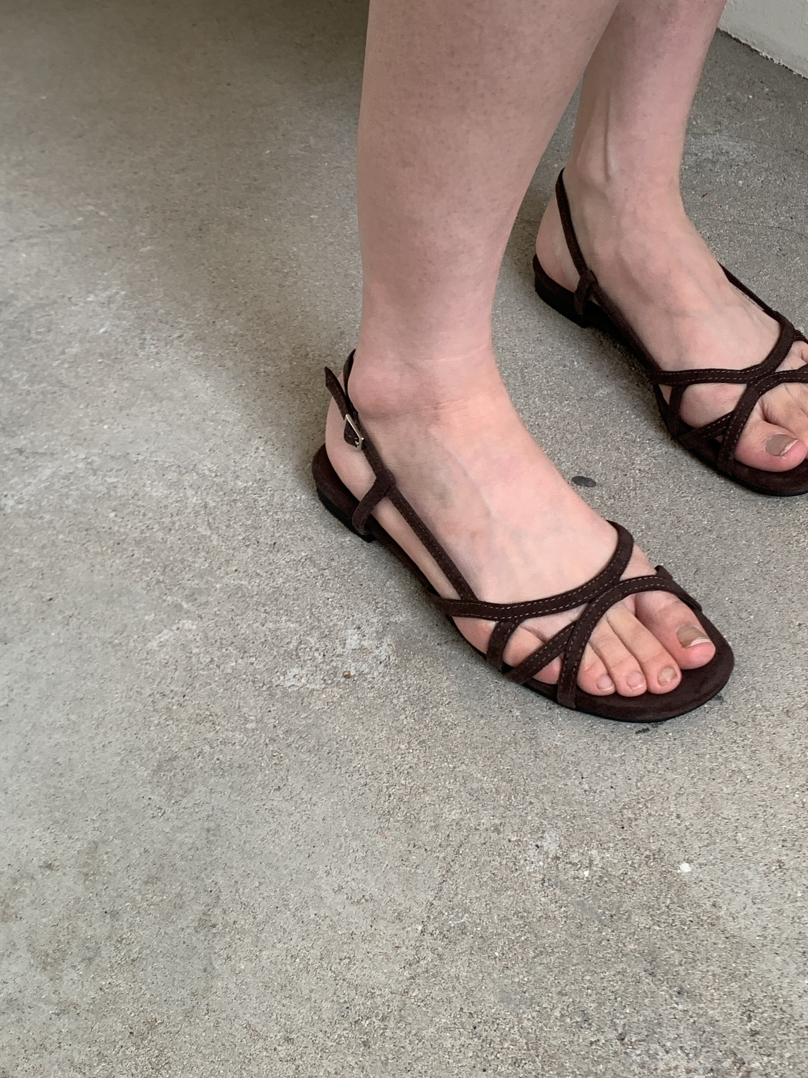 Nuance velvet line sandal