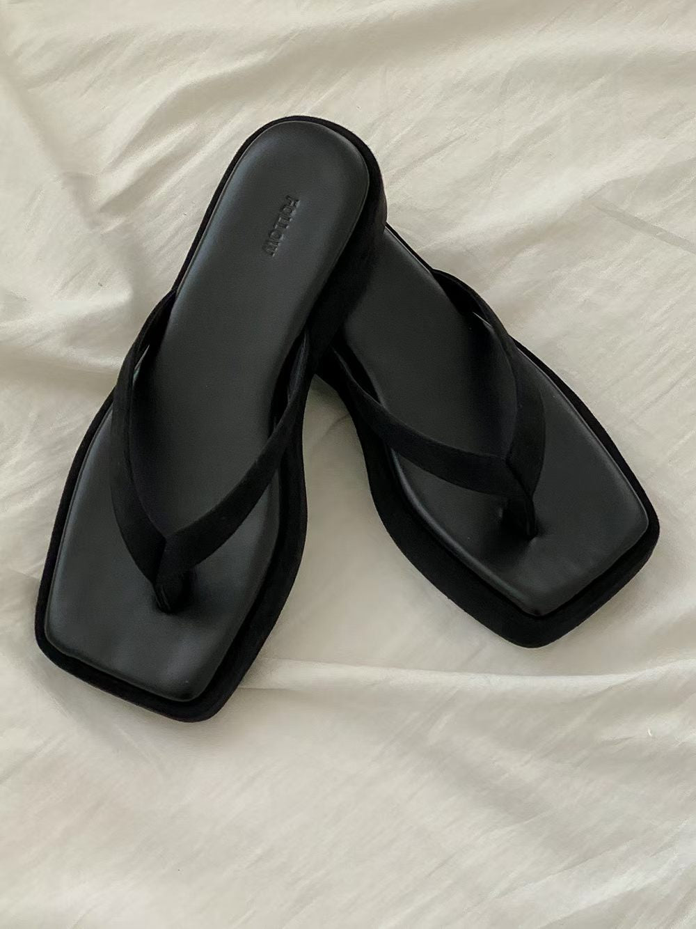 Mood square platform sandal