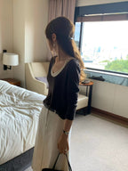 Scoop layered tee