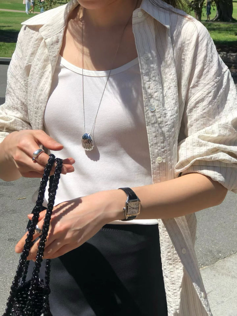 Merci stripe shirt