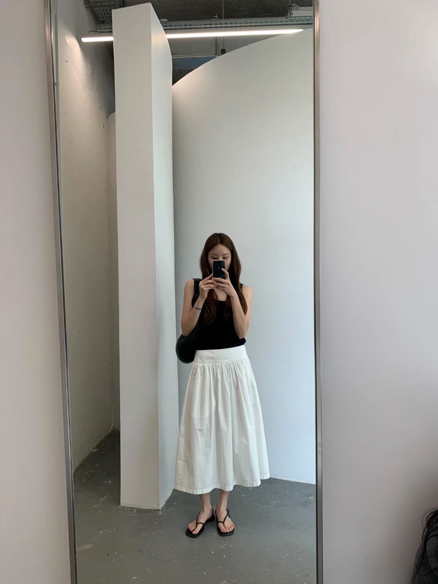 Ballet shirring skirt