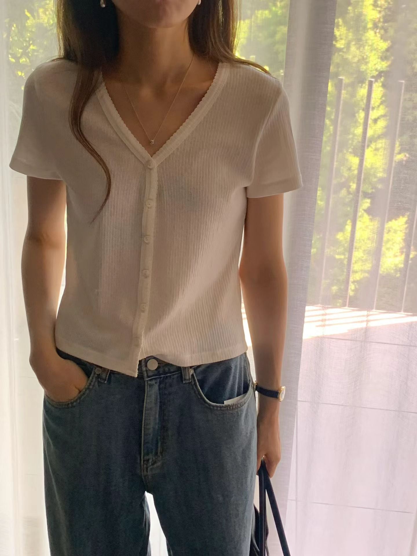 Mild half cardigan