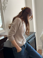 Luiet raccoon cashmere v knit