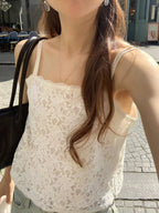 Wave lace blouse