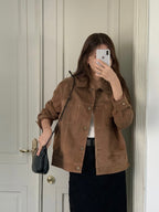 [sale] Studio leather jacket (camel)