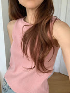 Salt sleeveless tee