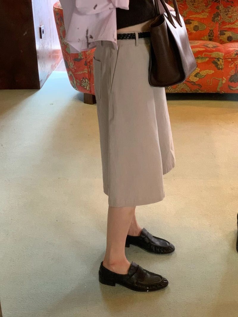 Formal crop shirt