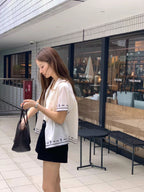 Embroidery border shirt