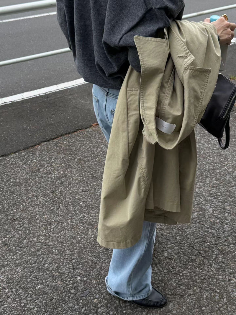 Vintage washing trench coat