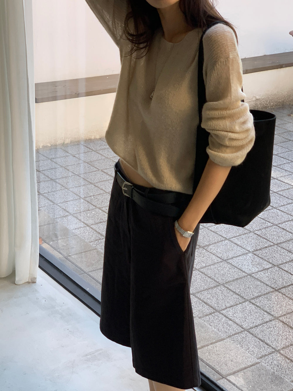 Row mohair hacch knit