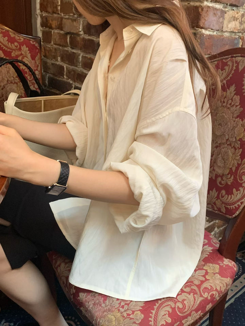 From silky shirt