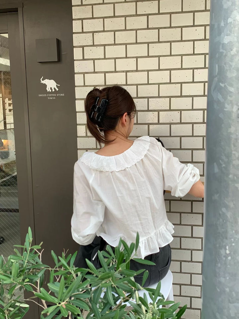 Ameli frill blouse