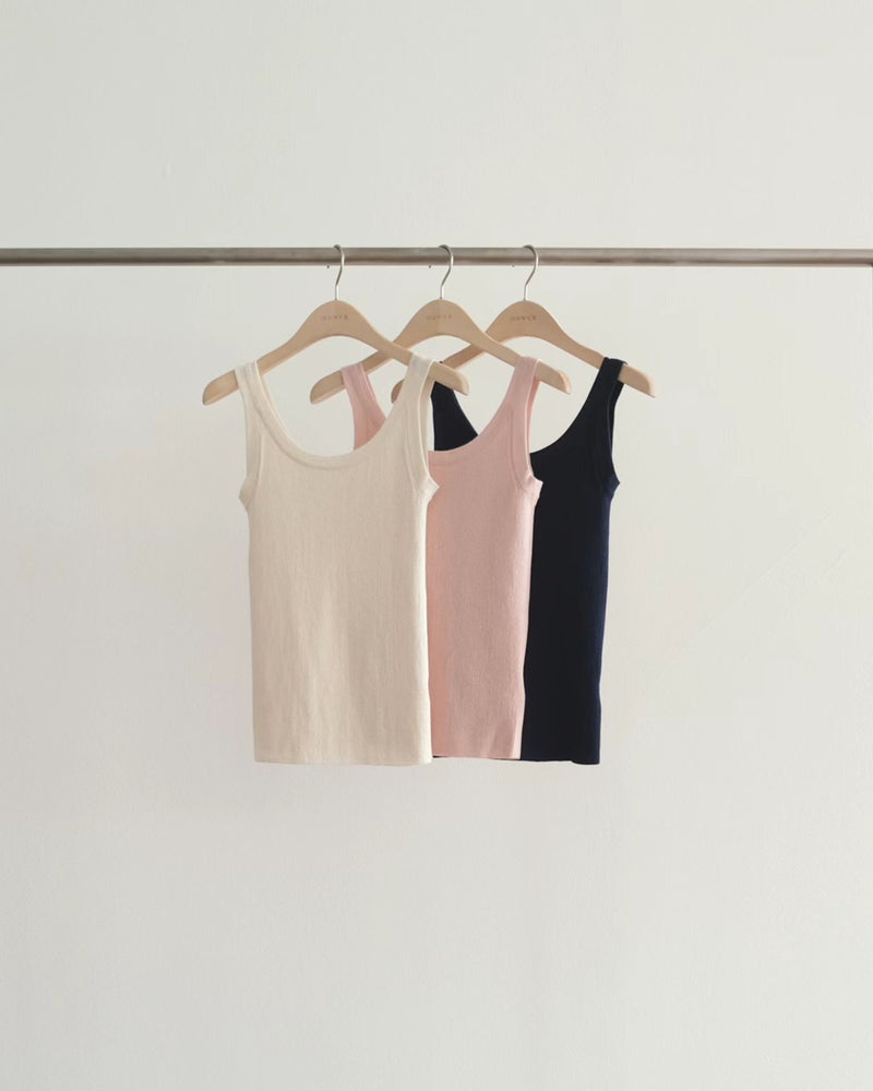 Organic linen sleeveless knit