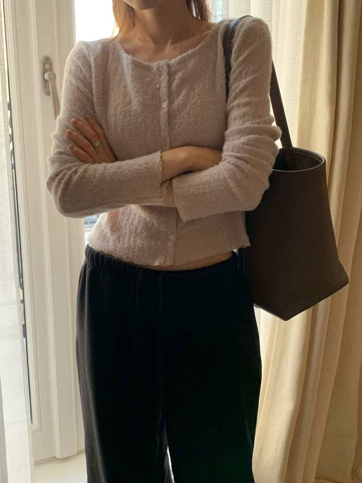 Fluffy cardigan