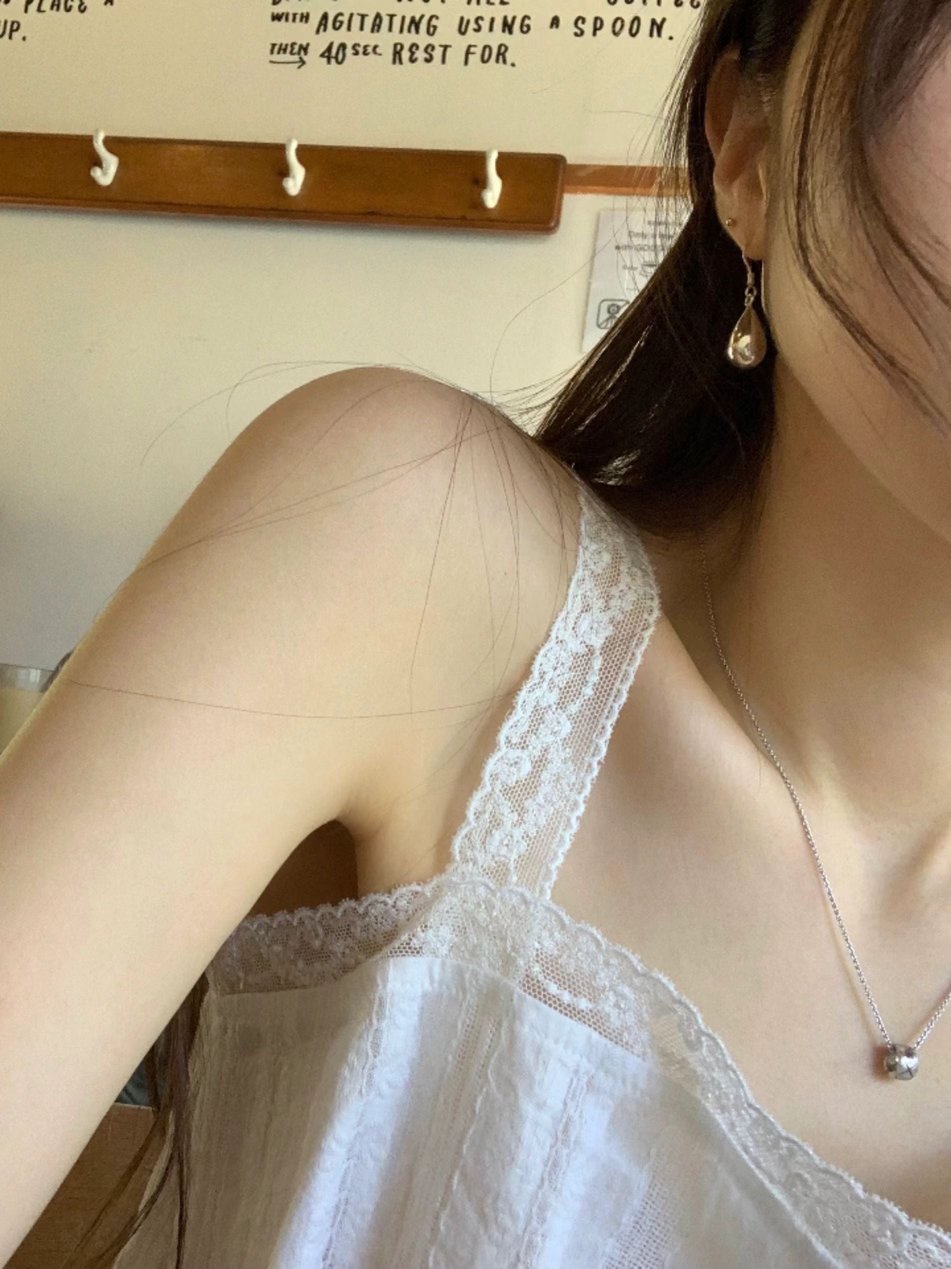Open lace blouse