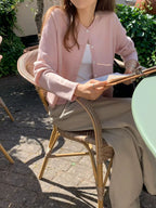 Wool silk cardigan