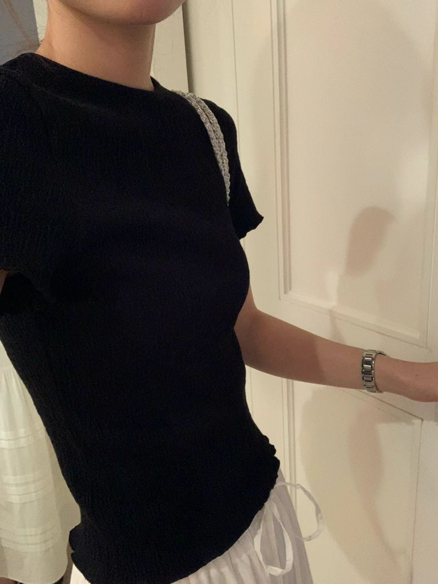 Wrinkle half tee