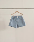 Light denim shorts