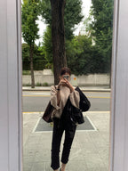 Balloon mohair knit