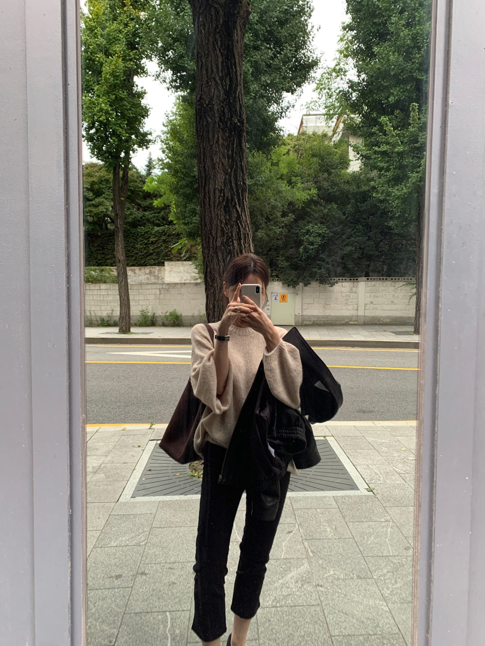 Balloon mohair knit