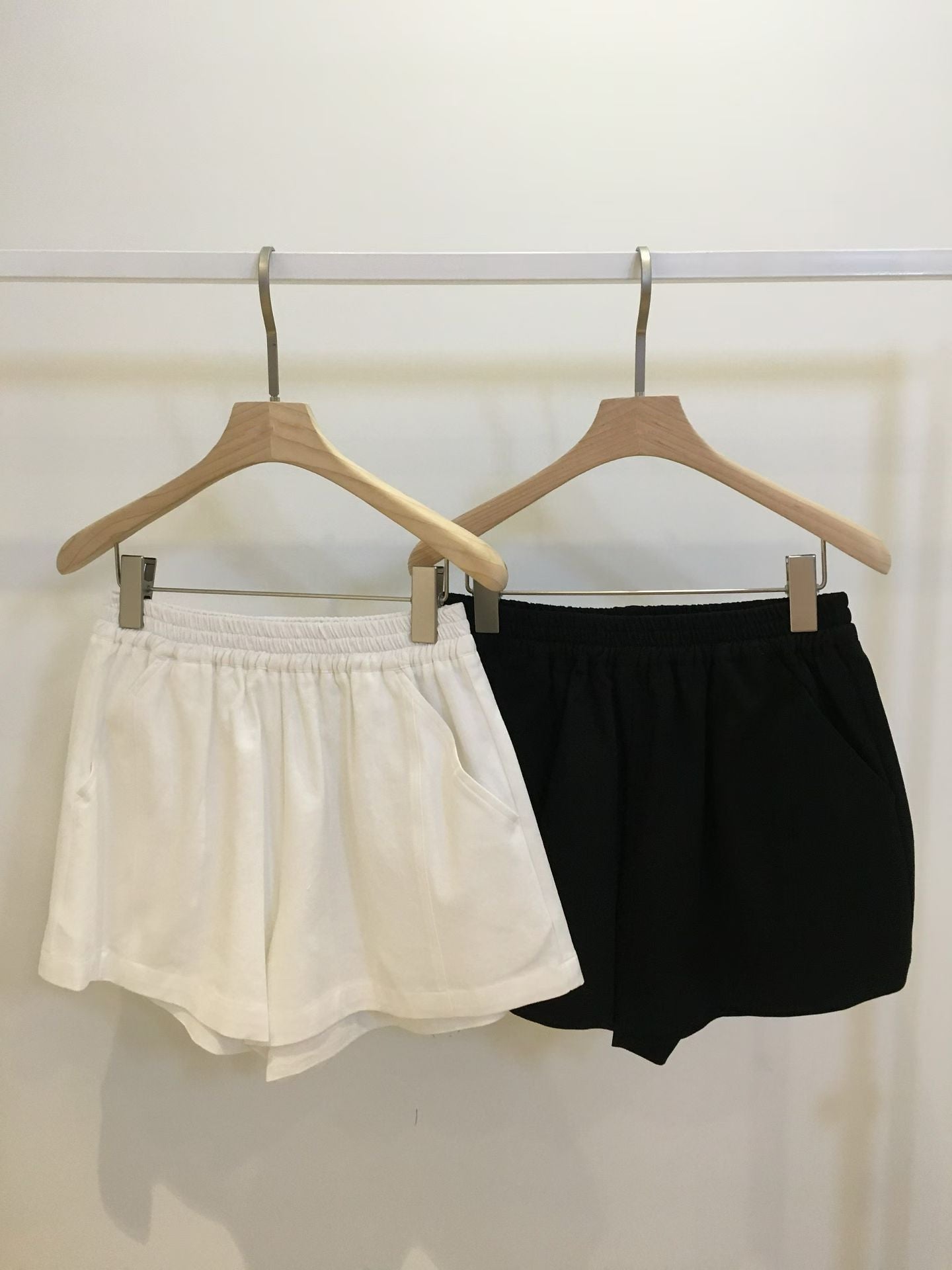 Cotton short flare pants