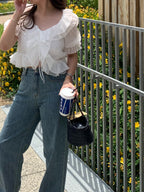 [Instock] Lace bolero blouse